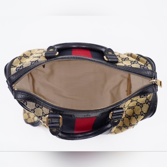 ❌️❌️SOLD ❌️❌️AJ43❤️ GUCCI GG Monogram Vintage Web Boston - Picture 14 of 16